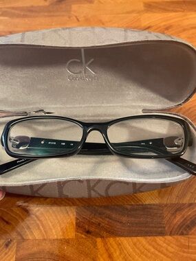 Vintage Calvin Klein Black Eyeglasses Frames. For Frames Only! Case Included
